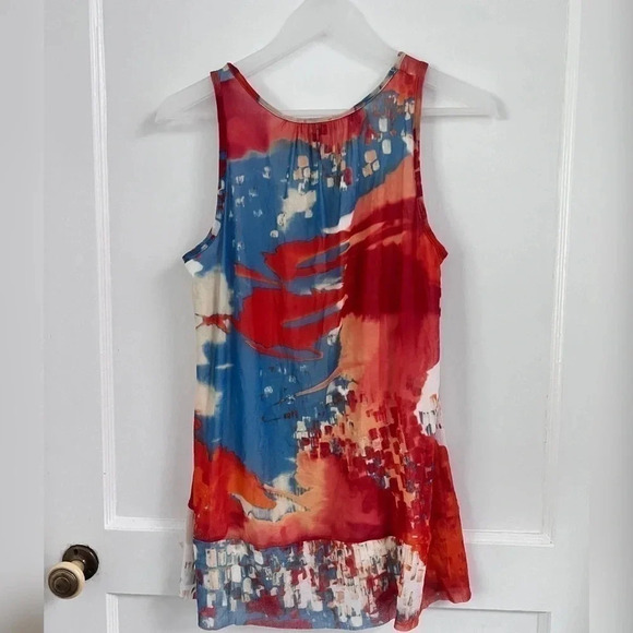 ANTHROPOLOGIE Weston Wear Visual Language Artsy Tank New With Tag - Picture 5 of 5